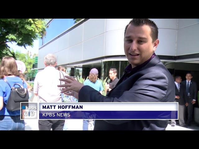 Climate Advocates Rally Outside Congressman Scott Peters' San Diego Office