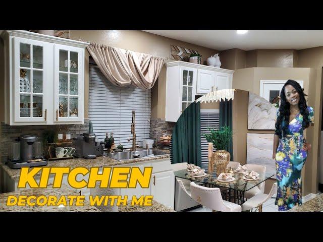 FALL KITCHEN DECORATING IDEAS FOR COUNTERTOP|simple & affordable Tablescape|Kitchen Decorate With Me