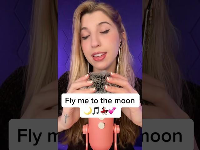 Fly me to the cozy tingles  #asmr #softlysinging #fluffy #flymetothemoon #frivolousfox