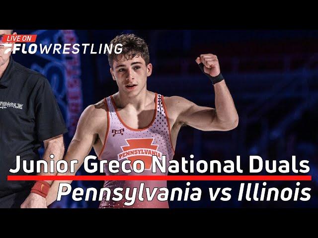 LIVE: Pennsylvania vs Illinois Junior Greco National Duals