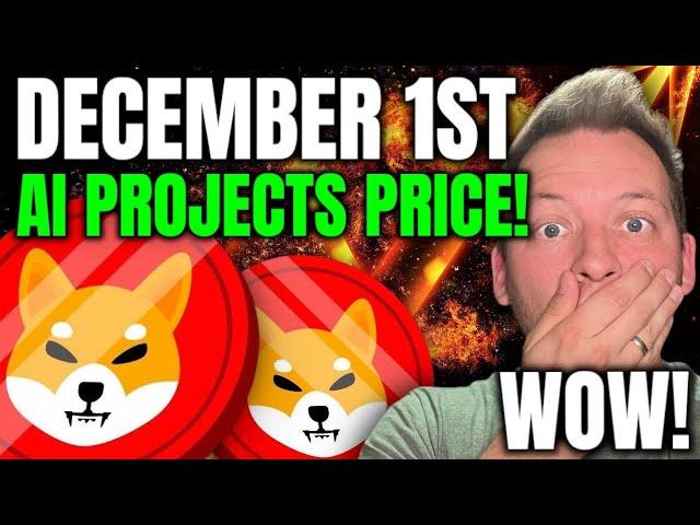 SHIBA INU - AI PROJECTS SHIB PRICE DECEMBER 1ST!!! WOW!