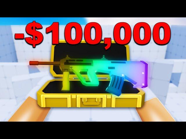 I UNBOXED A SKIN CASE EVERY TIME I DIED IN RIVALS... (Roblox)