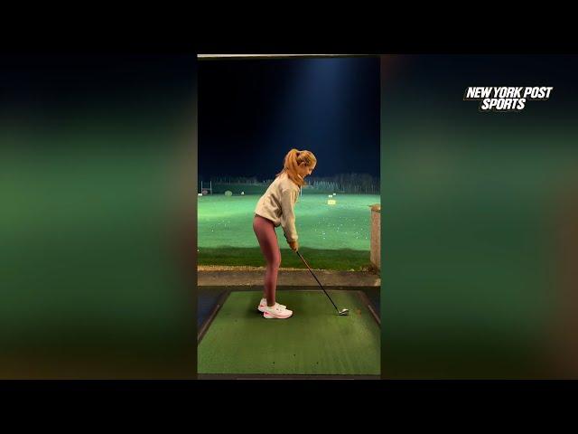 Man slammed after unwittingly attempting to correct pro female golfer’s swing