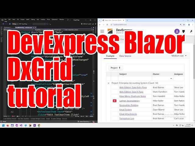 DevExpress Blazor DxGrid complete tutorial - August 2024 - 89eeeaee