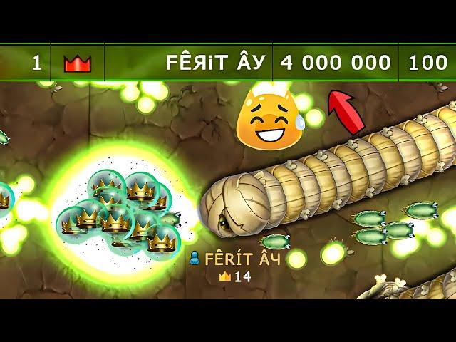 LİTTLE BİG SNAKE.İO4 MİLLİON World Record MAXİMUM Score Gameplay