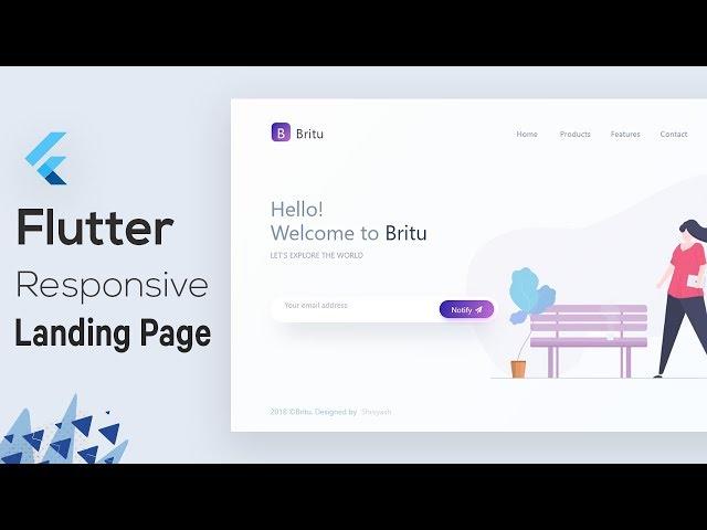 Flutter Web : Responsive Landing Page - Speed Code