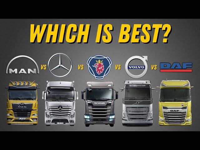 EPIC European Truck Battle ▶ Scania vs. Volvo vs. MAN vs. DAF vs. Mercedes