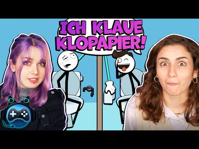 WIR SIND DREISTE DIEBE! Dania & Katja klauen Geburtstagskuchen & Klopapier [Thief Simulator]