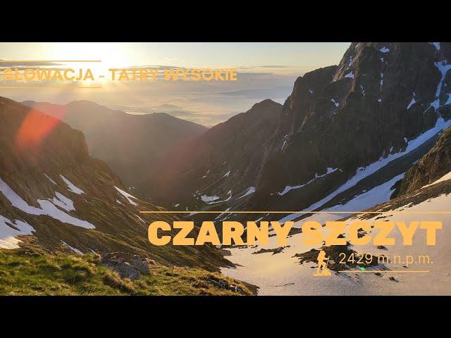  CZARNY SZCZYT 2429 m.n.p.m. - wejście grzbietem z Doliny Dzikiej, piękny poranek - złota godzina