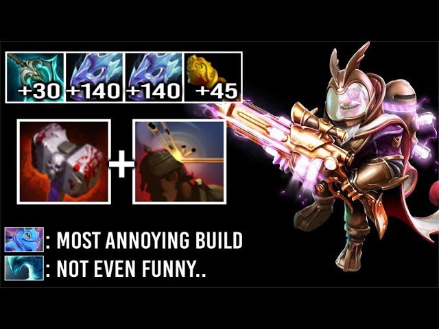 Probably Most Annoying Sniper Build - Max Attack Speed Immortal Rank Gameplay Dota 2