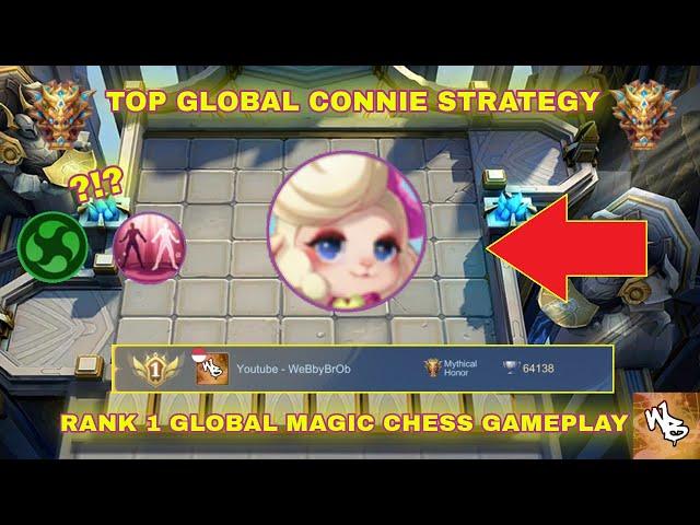 TOP GLOBAL CONNIE STRATEGY - MAGIC CHESS BEST SYNERGY - Mobile Legends Bang Bang