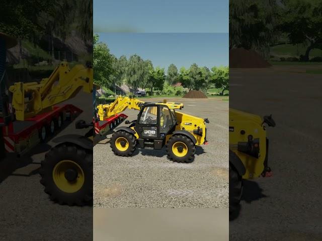  What can you do with one JCB Telehandler in Farming Simulator 22 #publicworks #fs22 #jcb