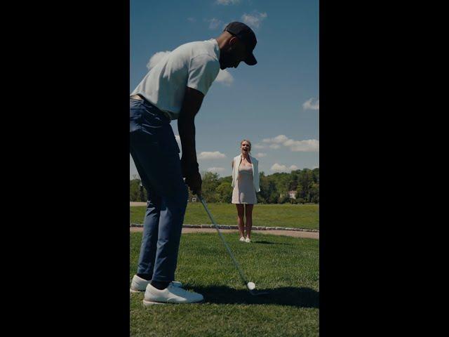 it’s trickshot time! #MarshmallowGolfShot