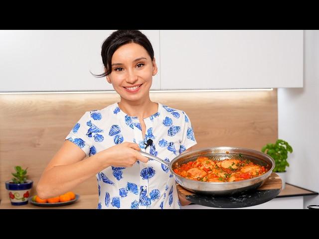 CHAKHOKHBILI from chicken! INSANELY delicious chicken in sauce in a frying pan!