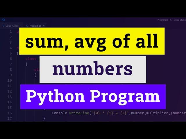 Python Program to Find Sum and Average of All Numbers entered by the User