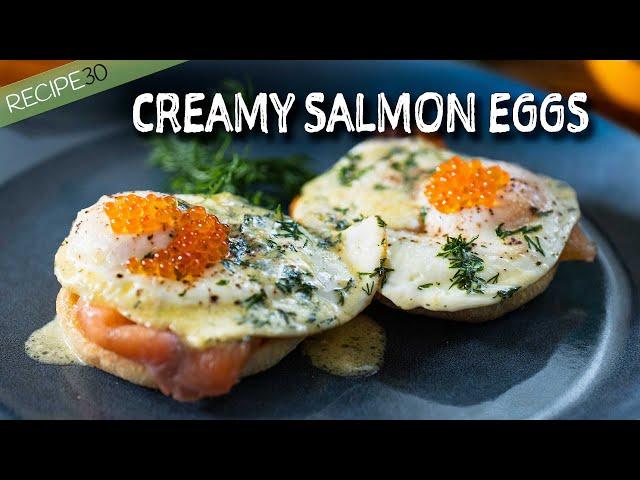 Sunrise Creamy Eggs and Smoked Salmon!