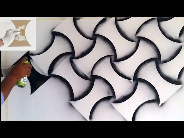 3D wall painting new creative design