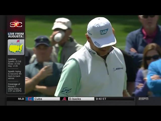 Ernie Els 6 Putt on First Hole At 2016 Masters HD