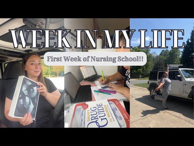 WEEK IN THE LIFE OF A NURSING STUDENT⎪1st day, clinicals and dealing with anxiety