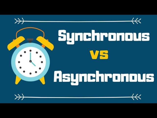 Synchronous vs Asynchronous Applications (Explained by Example)