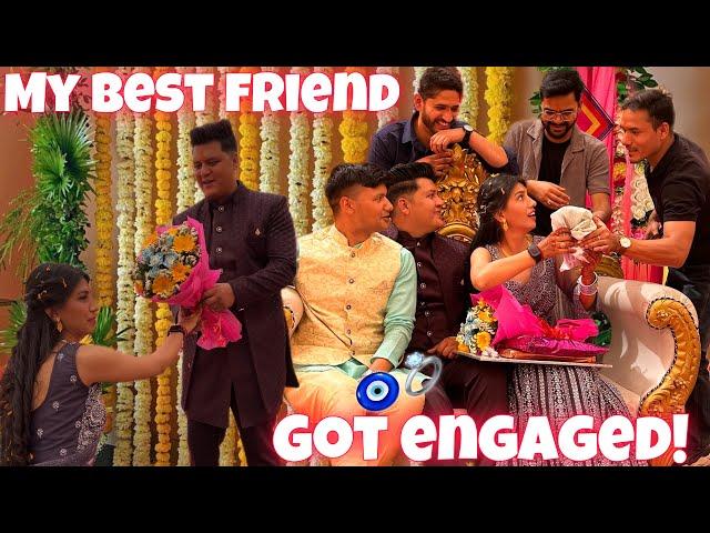 Meri bestie ki engagement ho gai | my school friend ring ceremony | ￼my best friend got engaged