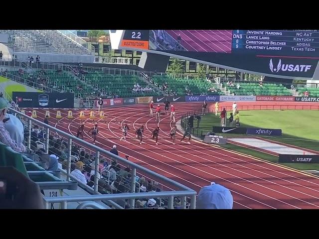 Fred Kerley Runs PB 9.83 in 100m First Round at 2022 USATF Championships