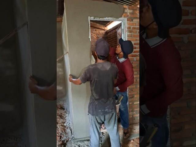 quick trick to pass plastering on door edge...