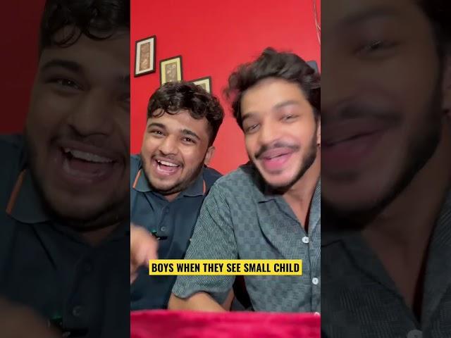 BOYS WHEN THEY SEE SMALL CHILD #boys #child #anshrajpal #comedy