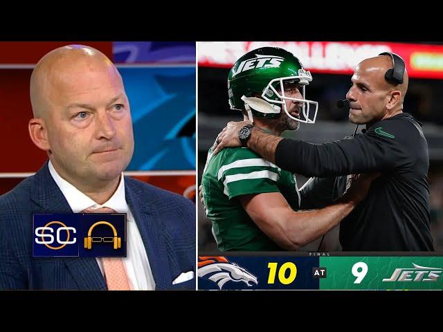 Tim Hasselbeck GOES CRAZY to Aaron Rodgers PISSED OFF with Saleh in Jets got upset by Broncos 10-9