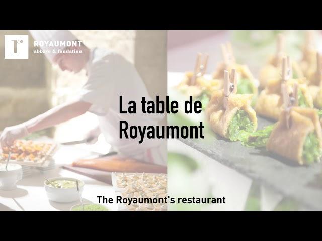 Hotel & restaurant of the Royaumont Abbey (with English subtitles)