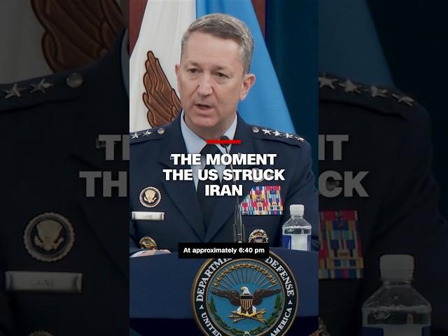 General describes the moment the US struck #Iran