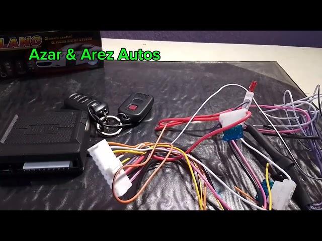Universal Keyless Entry System (Milano) : Wiring Connection Explained.