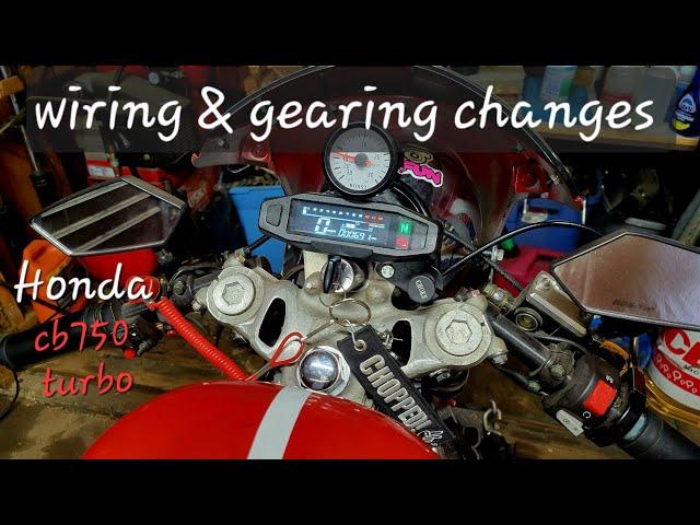 Turbo CB750 Build changes to go 1/4mi drag racing
