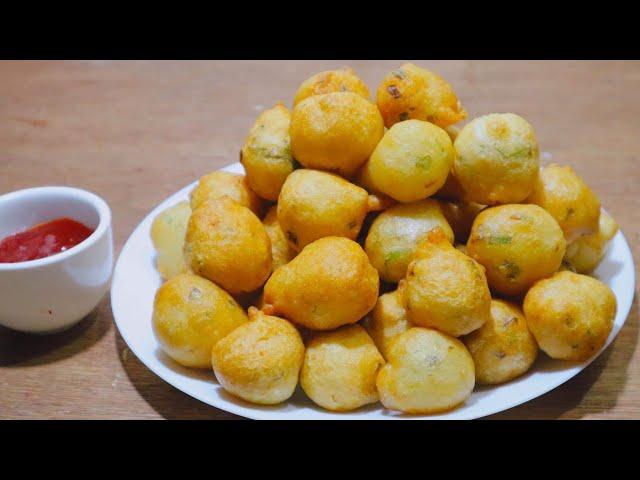 PURE VEGETABLE FLUFFY BALLS ! BEST SNACK RECIPE FOR VEGETARIAN PEOPLES