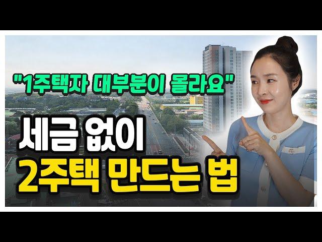 세금 없이 2주택 만드는 기막힌 방법 (일시적 2주택, 비규제 2주택)