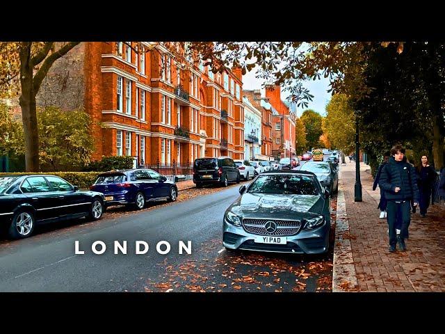 90 Min Walking Tour of Hampstead Village in Fall  | London Walking Tour