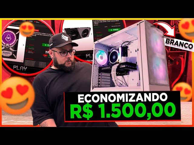 Montamos um PC Gamer BRANCO com Promoção Economizando 1.500 Reais