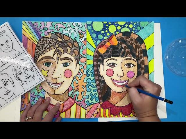 Romero Britto Day 1 Drawing