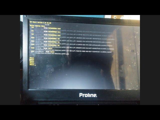 EFI shell problem solved in 2 quick simple solution