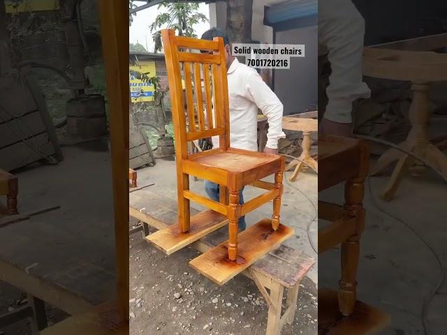 Solid wooden chairs ️ #furniture #furnituredesign #chair #dinning #woodworking