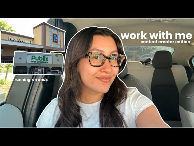 realistic day in the life as a full time content creator || running errands and creating videos