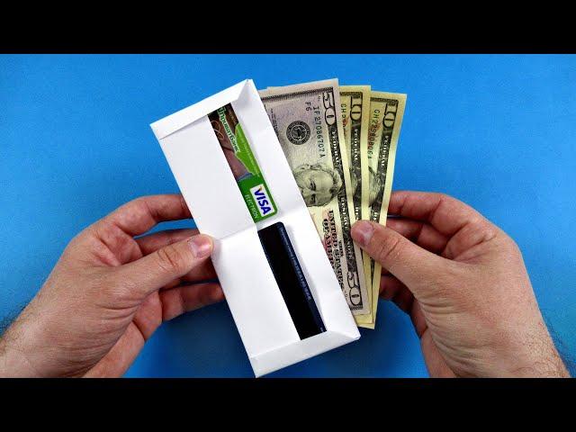 How to make a paper wallet - Origami wallet (DIY )  Easy origami
