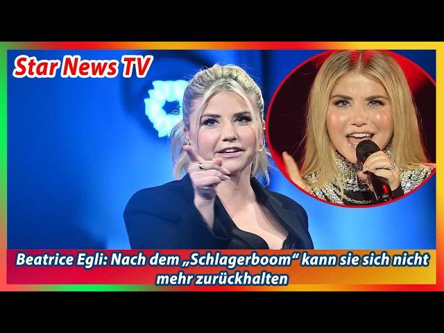 Beatrice Egli Nach dem „Schlagerboom“ kann sie sich nicht mehr zurückhalten