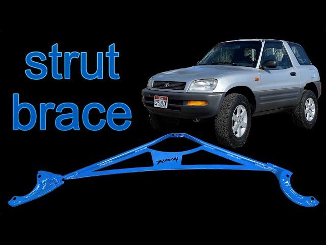 Installing the optional Toyota strut brace 1997 RAV4 (episode 38)