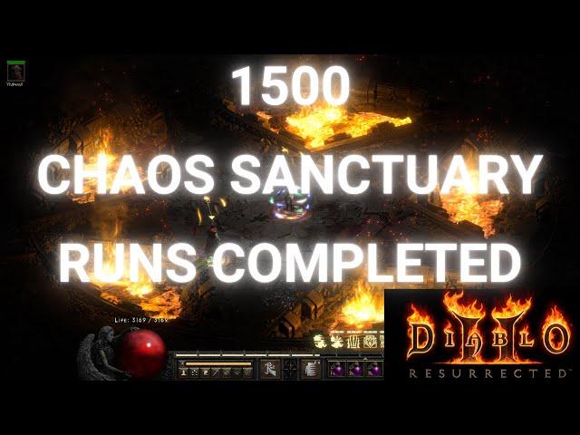 1500 CHAOS SANCTUARY runs now completed & here is drops from run 1000 - 1500 - Diablo 2 resurrected