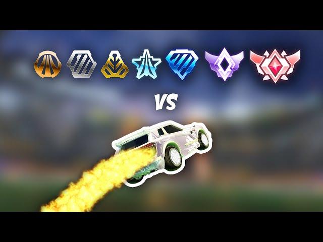 1 Rocket League Pro vs EVERY RANK AT ONCE (impossible)