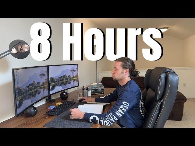 8 Hour Study With Me – Pomodoro Focus Session (Live Timer)