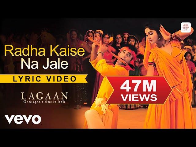 @A. R. Rahman - Radha Kaise Na Jale Best Lyric Video|Lagaan|Aamir Khan|Asha Bhosle