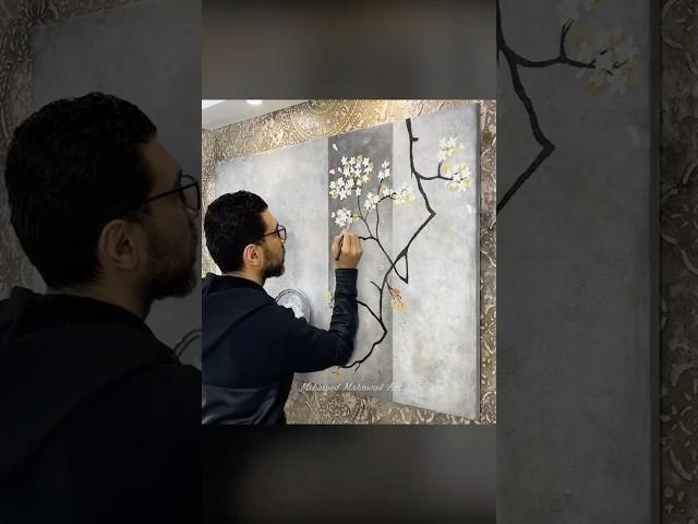 Stunning Wall Mural with Putty 