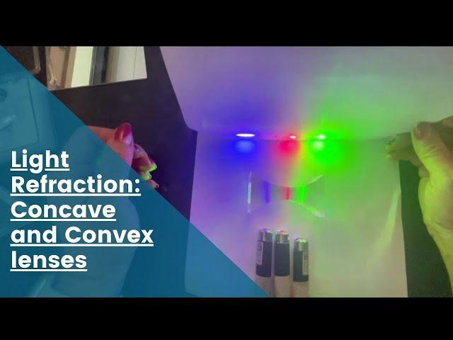 Refraction of light through convex and concave lenses. How lenses work